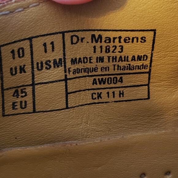 Dr. Martens Leather Oxford Lace Up Sneaker Brown Shoe Mens 11 main image 7